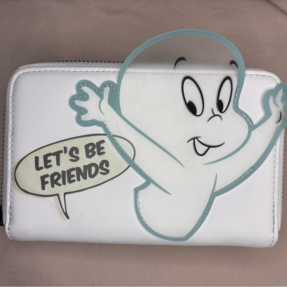 Loungefly Mint Green Wallet with Casper Graphic